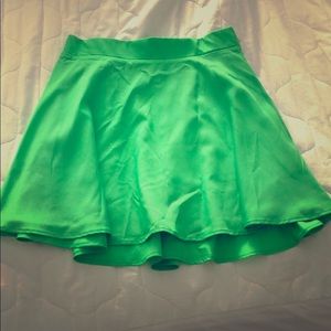 Neon green Naven skater skirt